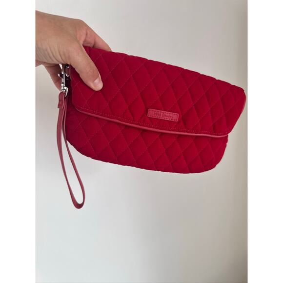 Vera Bradley Quilted Cotton Wristlet Clutch - Red - Picture 3 of 7